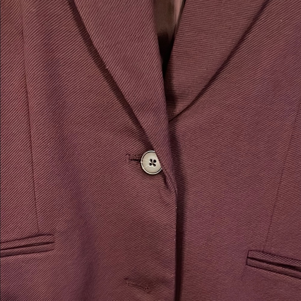 GAP Eggplant Blazer Structured Suit Jacket - Picture 5 of 9